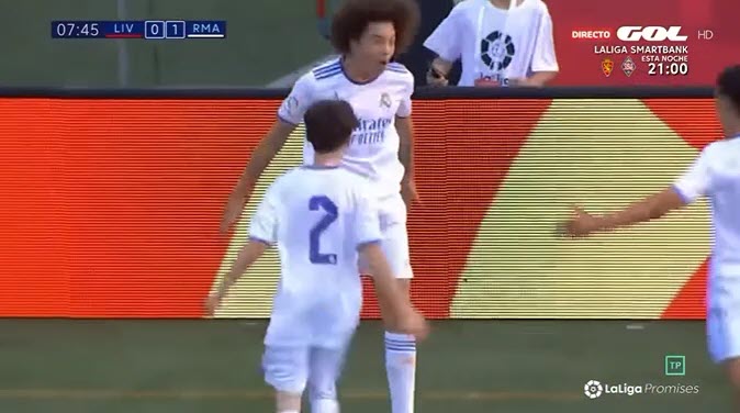 هدف نجل مارسيلو مع ريال مدريد والاحتفال علي طريقة كريستيانو رونالدو