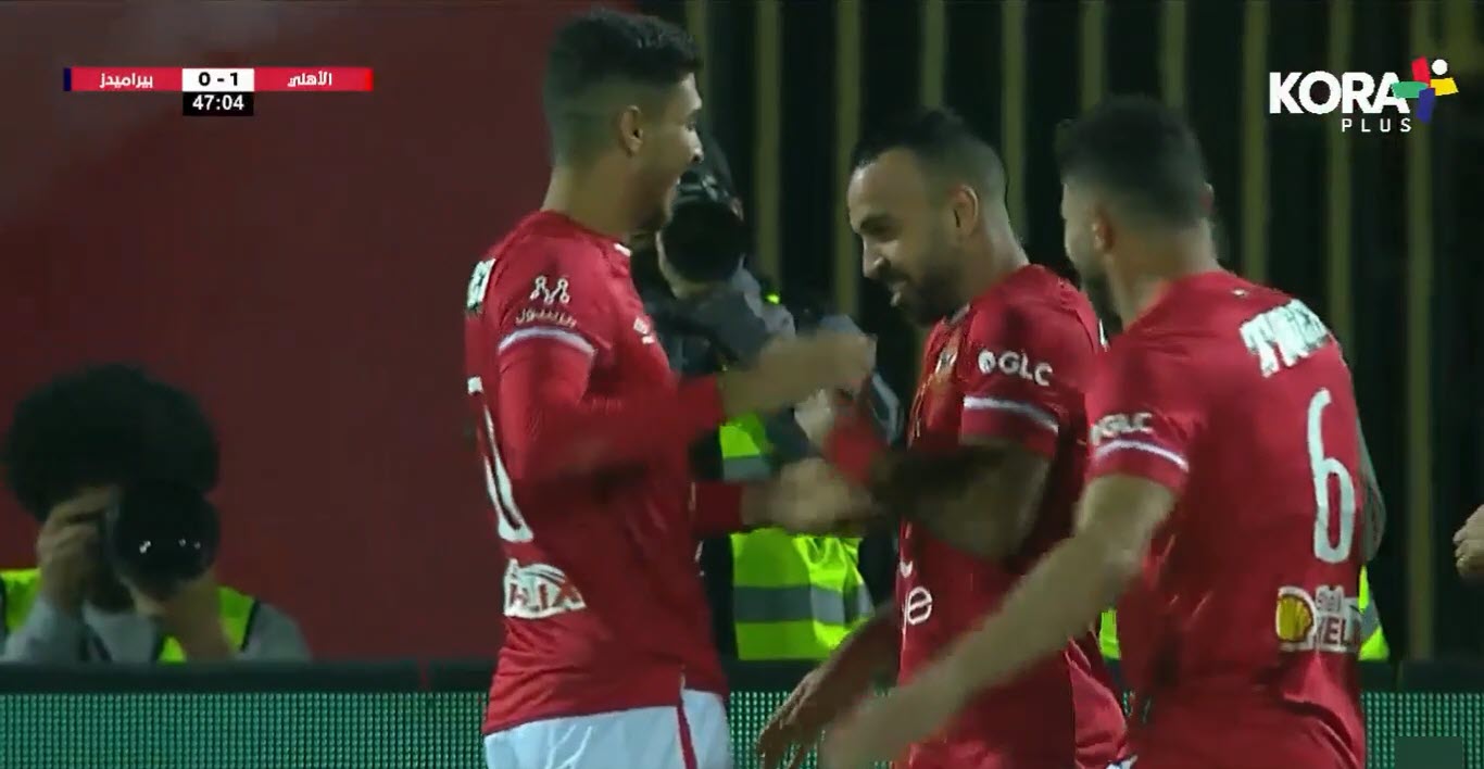 هدف محمد مجدي أفشة اليوم في بيراميدز.. الهدف الأول للأهلي