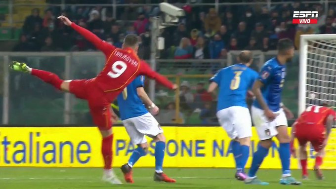 أهداف مباراة إيطاليا ومقدونيا الشمالية (1-0) اليوم في تصفيات أوروبا المؤهلة لكأس العالم