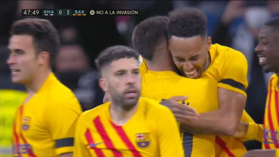 أهداف مباراة برشلونة وريال مدريد (4-0) اليوم فى الدوري الاسباني