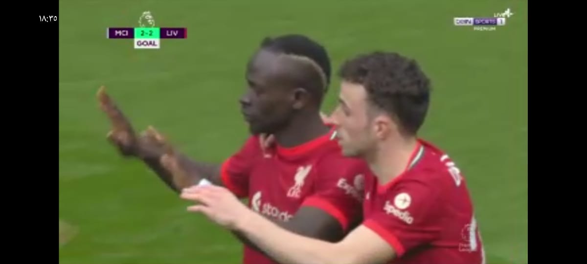 هدف ليفربول التعادل في مانشستر سيتي .. ساديو ماني