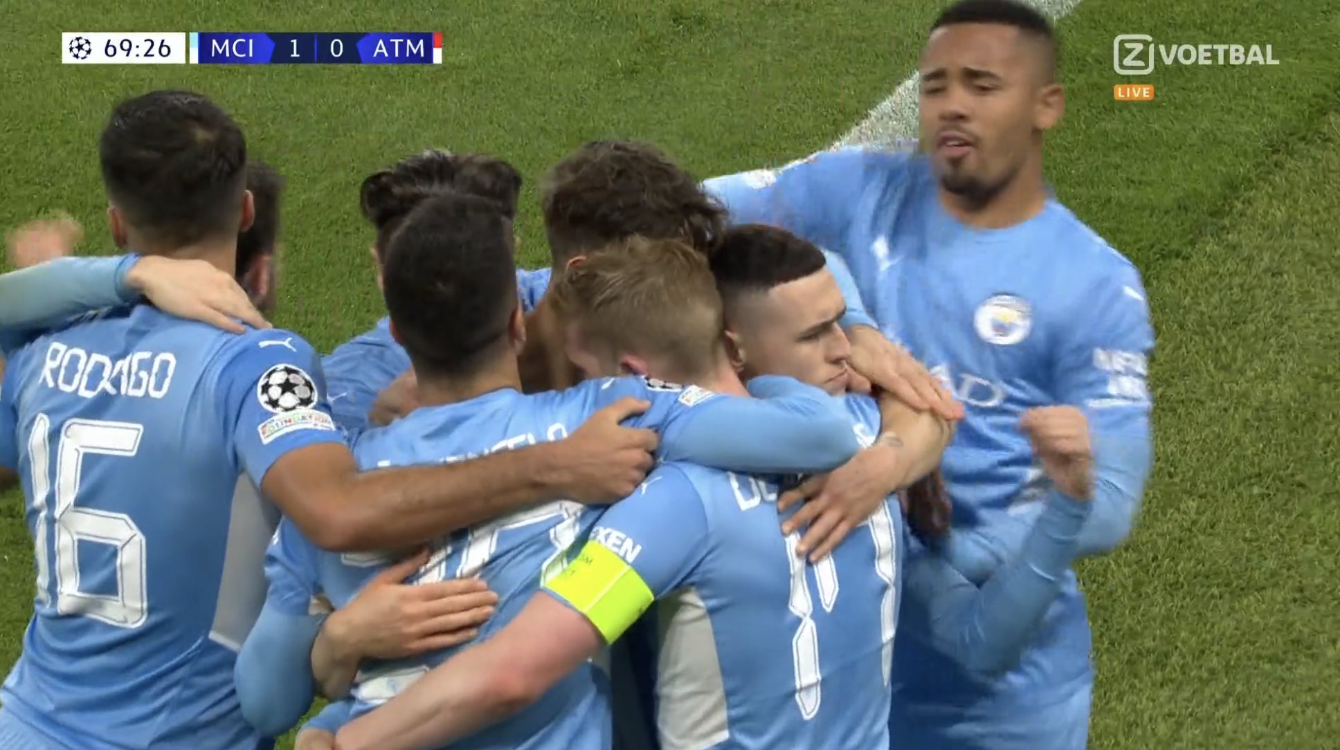 هدف كيفين دي بروين اليوم في أتلتيكو مدريد