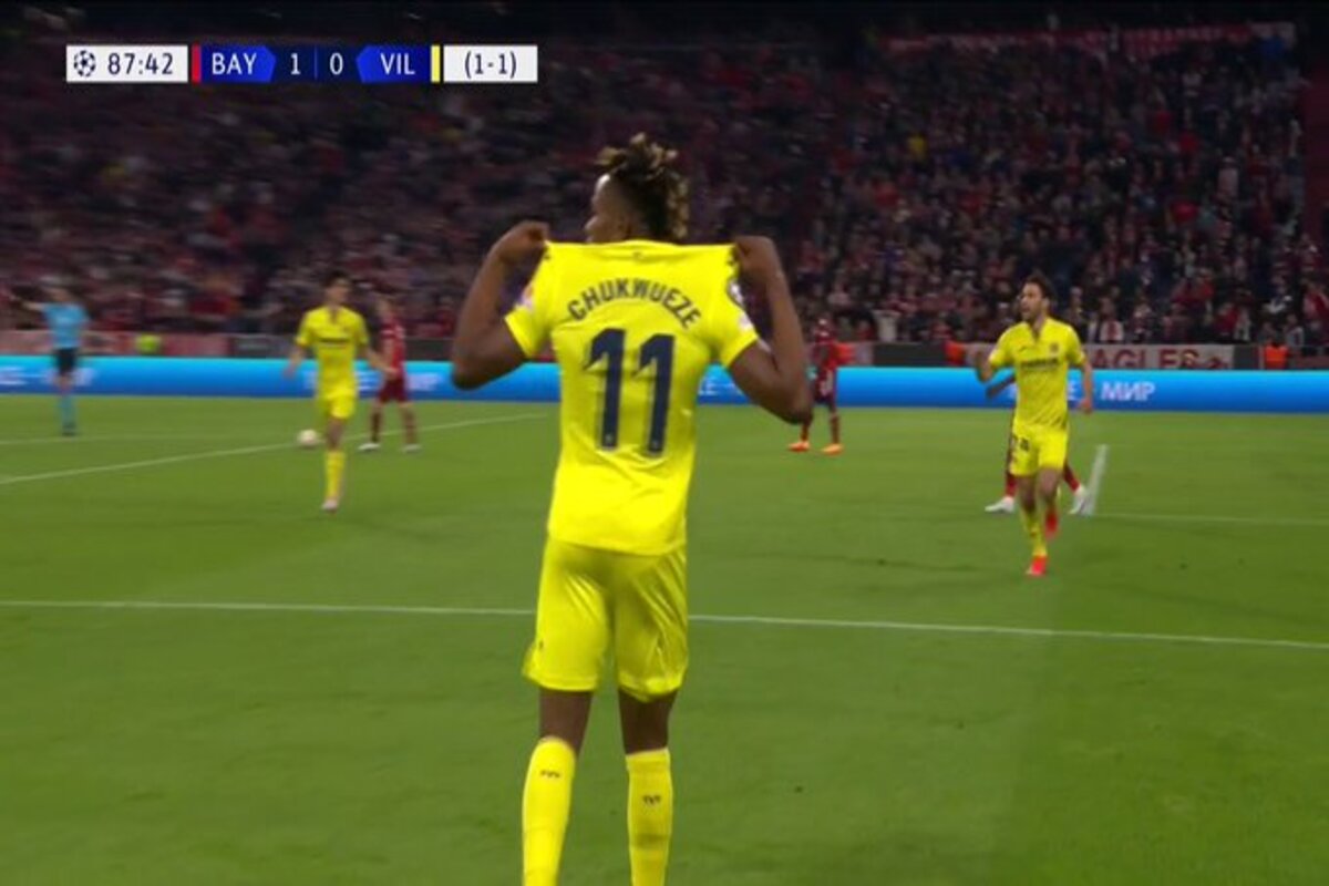 أهداف بايرن ميونيخ وفياريال (1-1) اليوم في دوري أبطال أوروبا