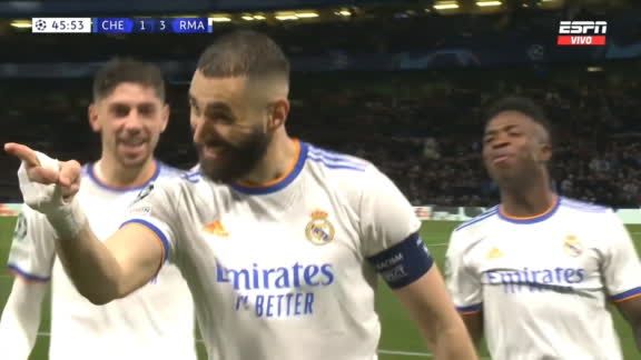 هدف كريم بنزيما الثالث في تشيلسي اليوم