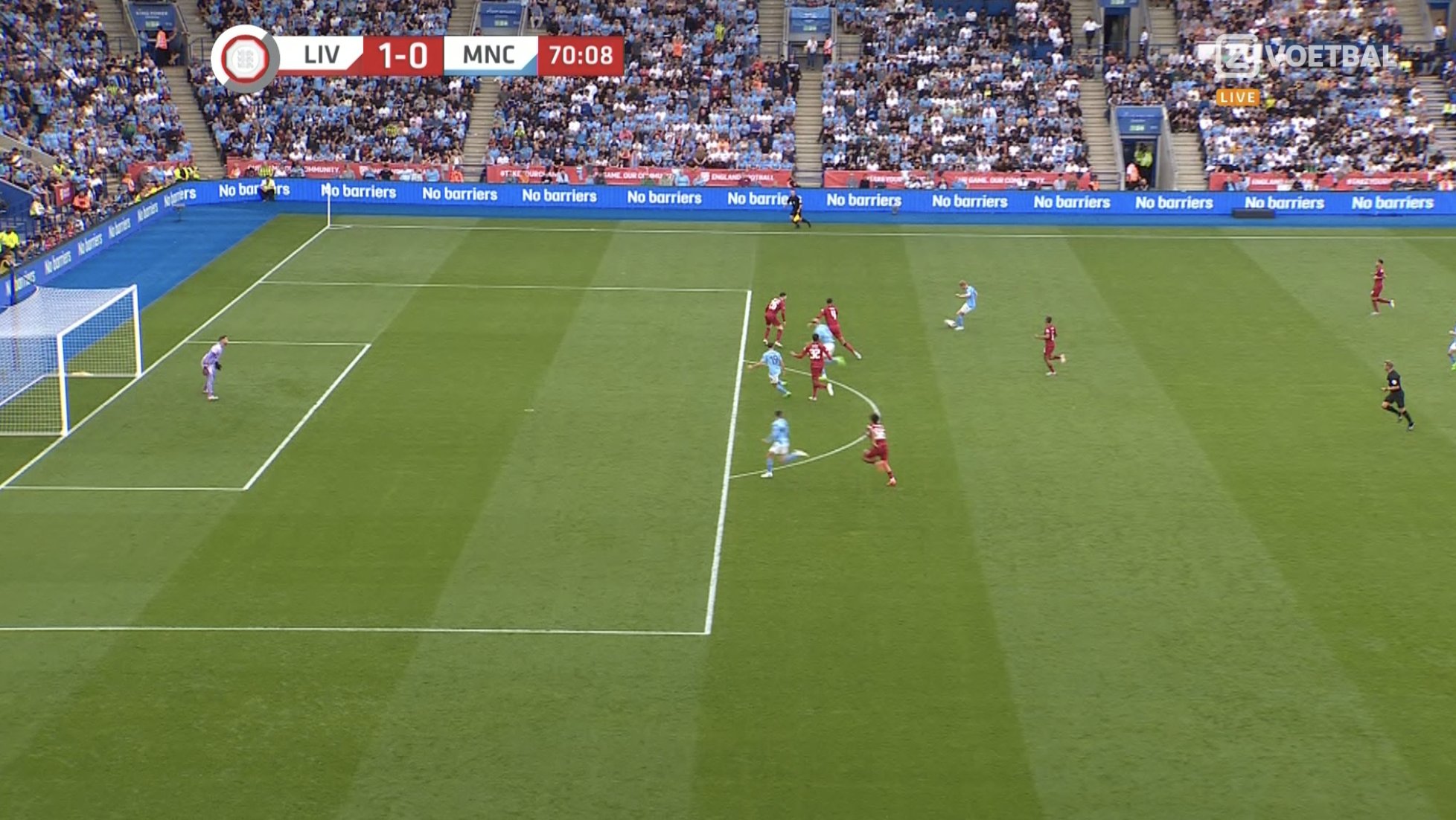 أهداف مباراة ليفربول ومانشستر سيتي (1-1).. هدف جوليان ألفاريز اليوم