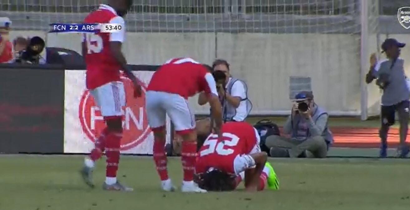 هدف النني الصاروخي في فوز أرسنال على نورنبرج وديًا