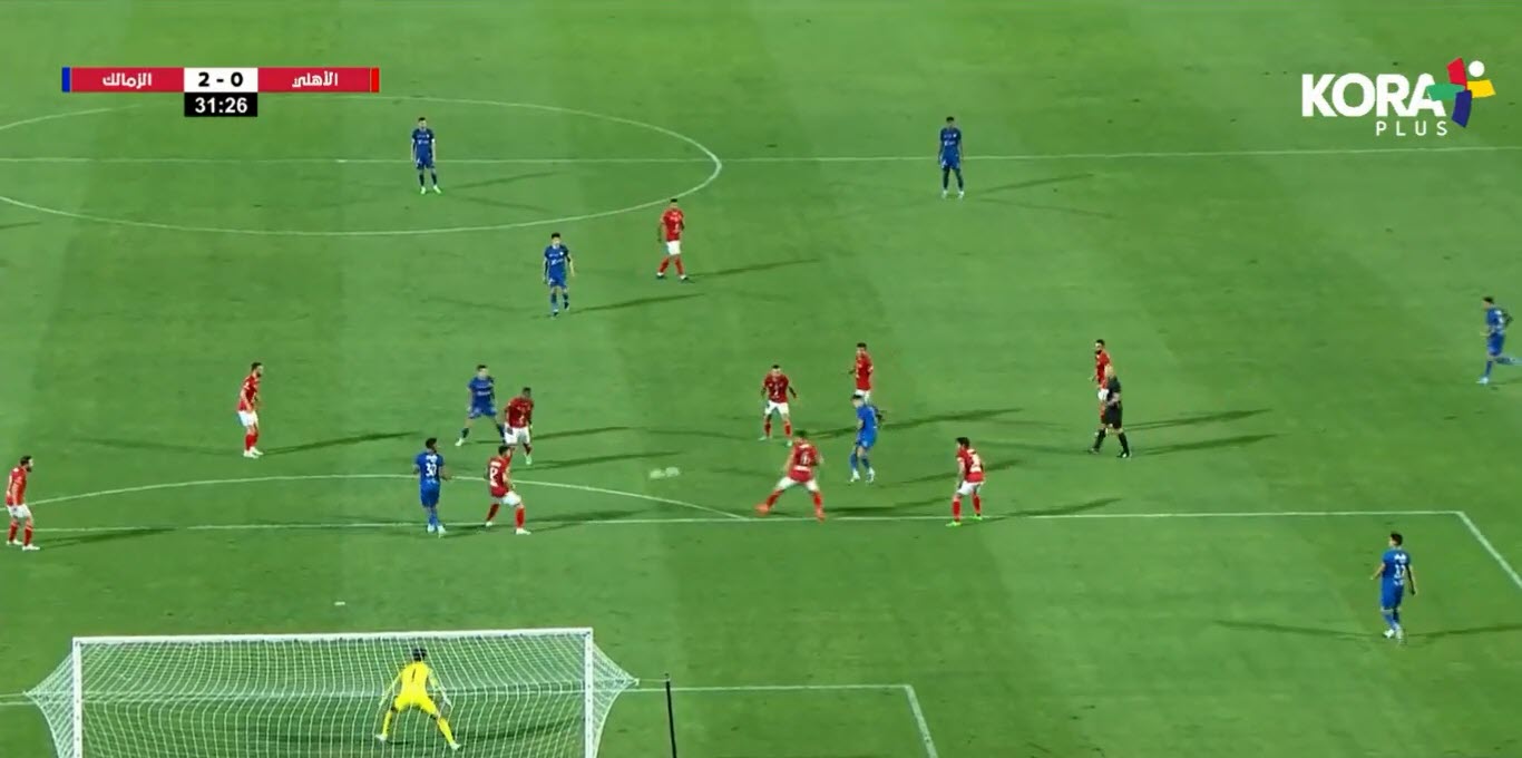 أهداف مباراة الأهلي والزمالك .. هدف امام عاشور (2-0)