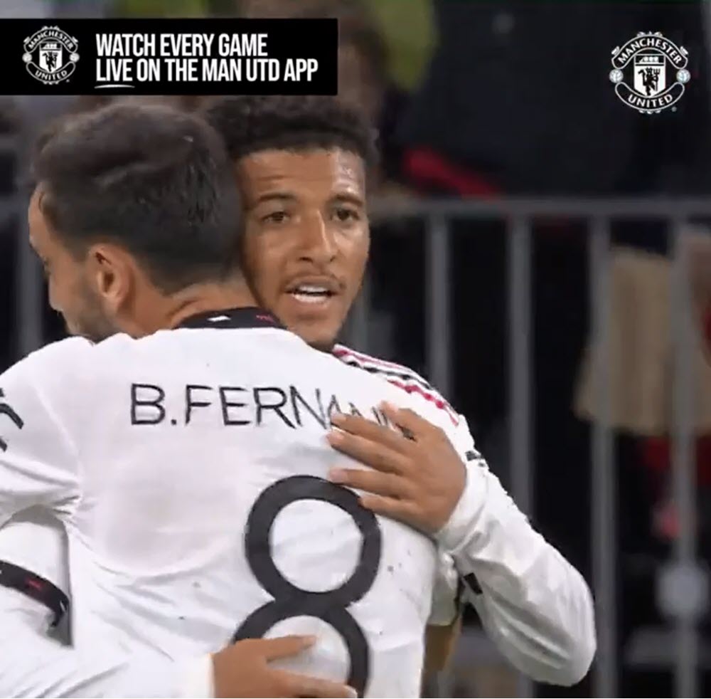 أهداف مباراة مانشستر يونايتد وأستون فيلا.. هدف سانشو اليوم (1-0)