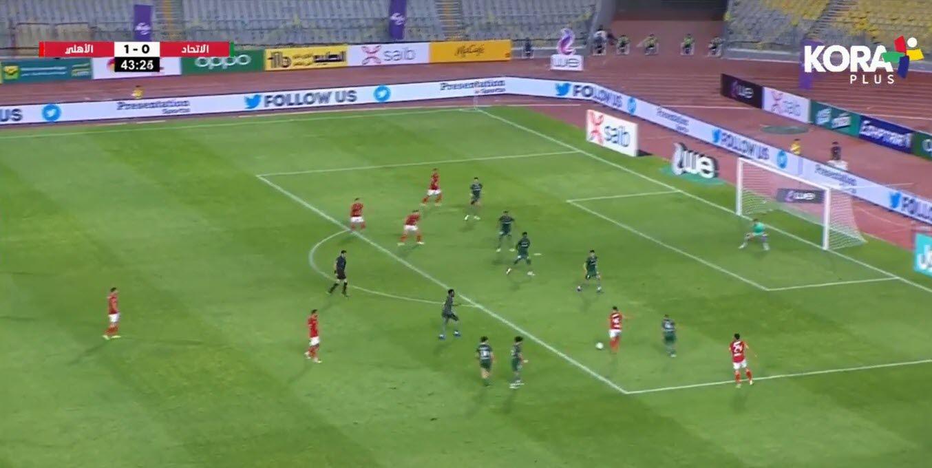 أهداف مباراة الأهلي والاتحاد السكندري اليوم.. هدف زياد طارق (1-0)