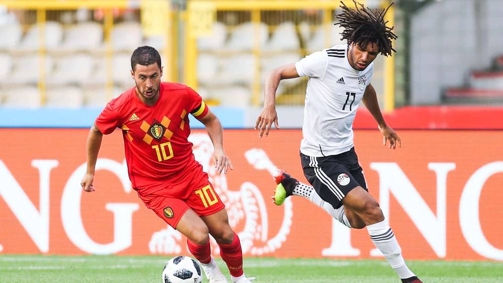 قناة عربية مفتوحة تنقل مباراة منتخب مصر وبلجيكا مجانا