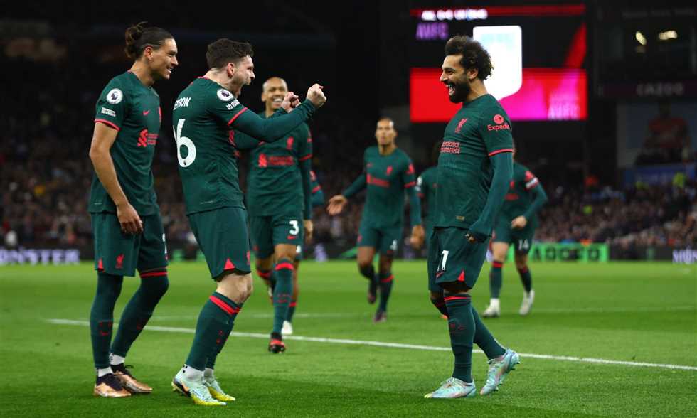 بقيادة صلاح..ليفربول يكتسح أستون فيلا بثلاثية بالدوري الإنجليزي
