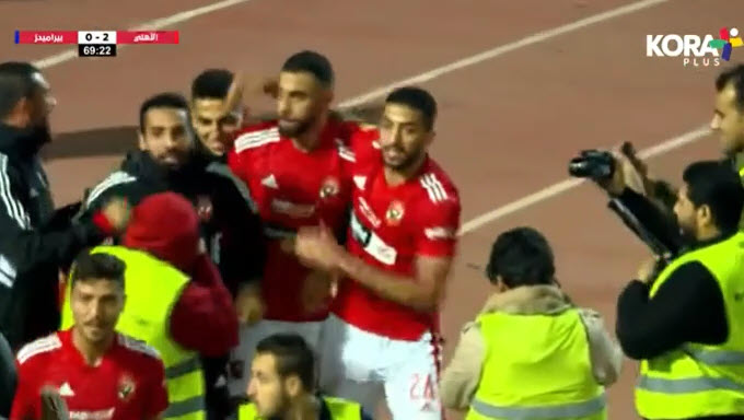 أهداف مباراة الأهلي وبيراميدز اليوم.. هدف عمرو السولية (2-0)