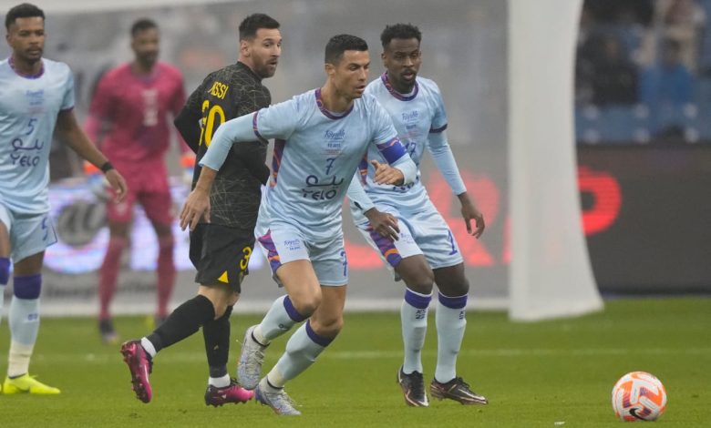 بمشاركة ميسي ورونالدو ومبابي..باريس سان جيرمان يهزم نجوم الرياض بنتيجة 5-4