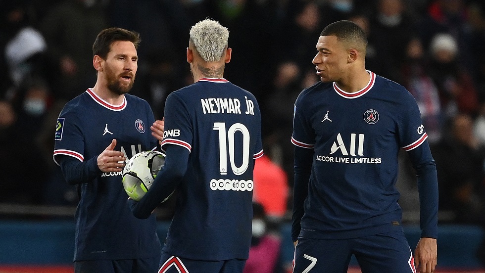 ميسي ونيمار ومبابي