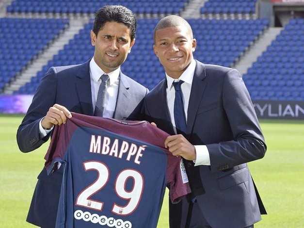 مبابي مع ناصر الخليفي