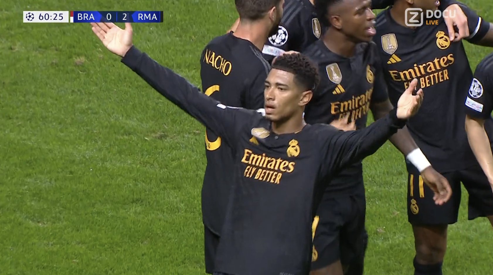 أهداف مباراة ريال مدريد وبراجا اليوم فى دوري أبطال أوروبا