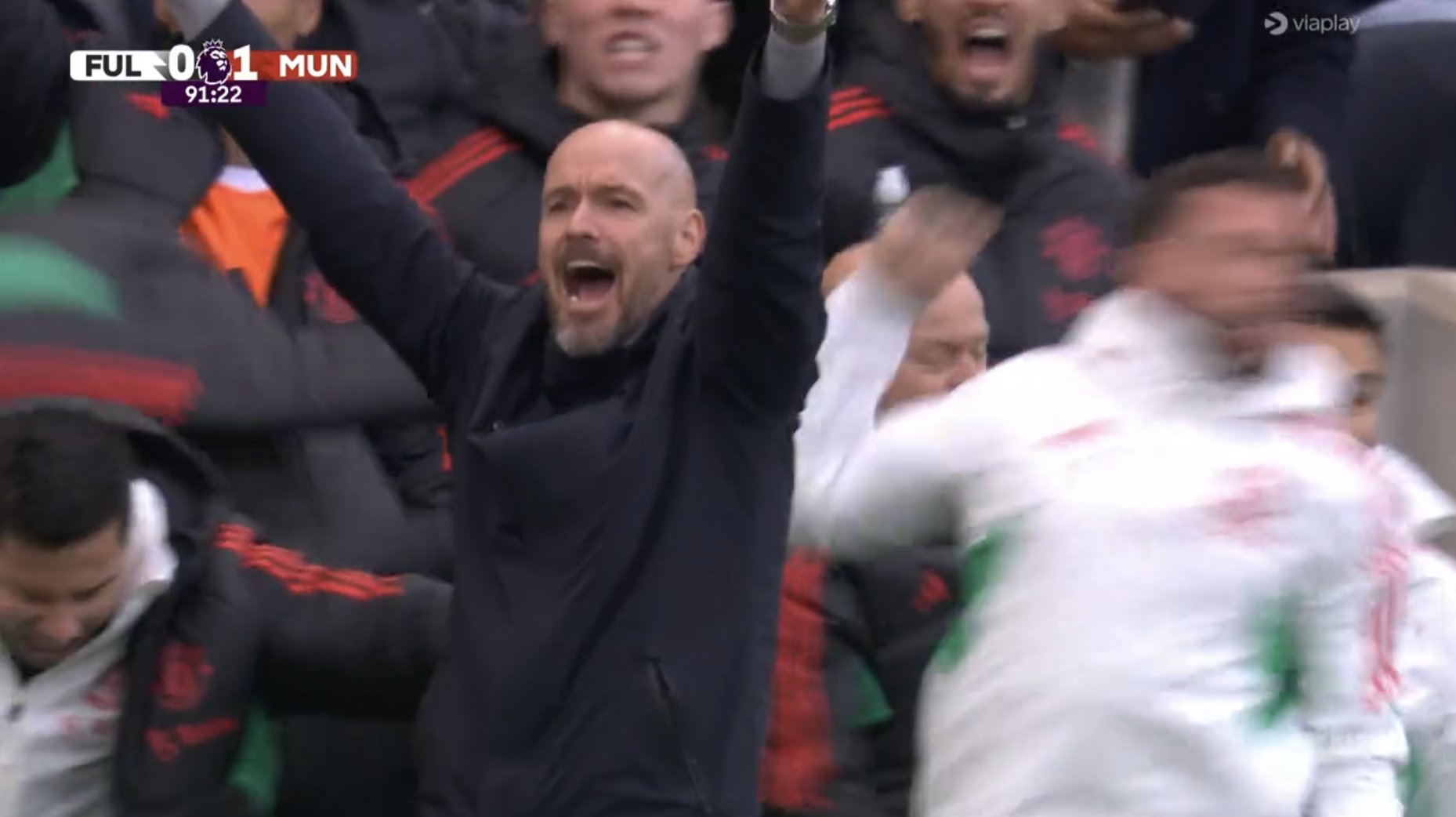 أهداف مباراة مانشستر يونايتد وفولهام (1-0) اليوم في الدوري الانجليزي