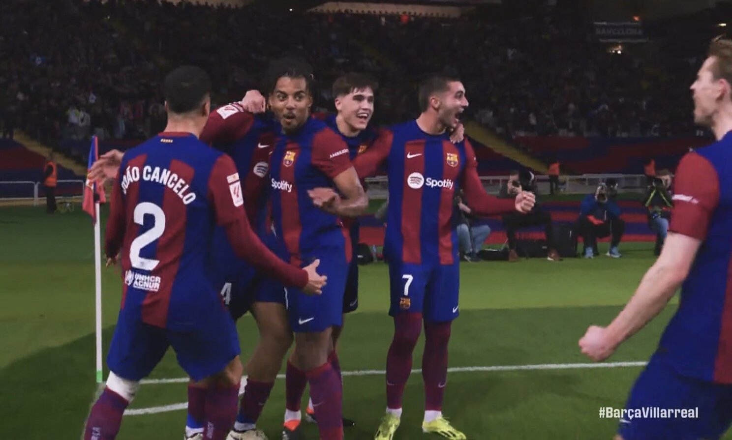 أهداف مباراة برشلونة وفياريال (5-3) اليوم في الدوري الاسباني