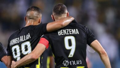 تأكد غياب بنزيما عن مباراة الاتحاد ضد الشباب في الدوري السعودي